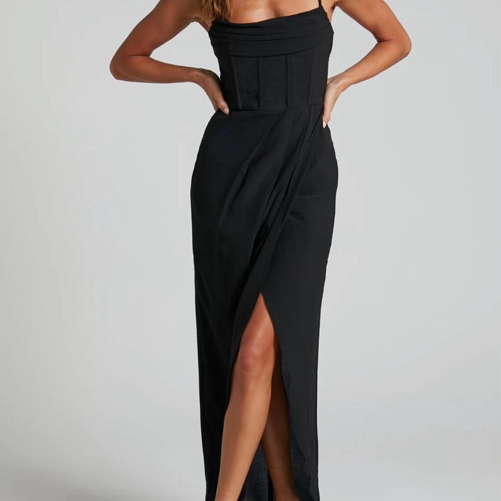 Showpo Andrina Mid Dress High Low Wrap NEW WITH TAGS